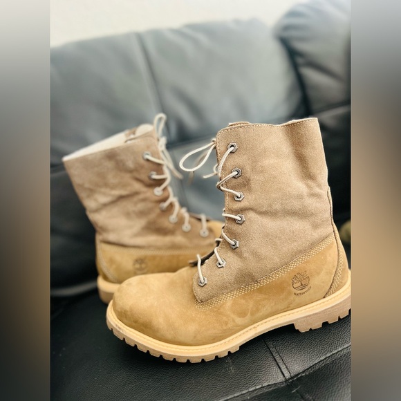 Women's Timberland Authentics Waterproof Roll-Top Boot size 9 brown - Picture 11 of 15